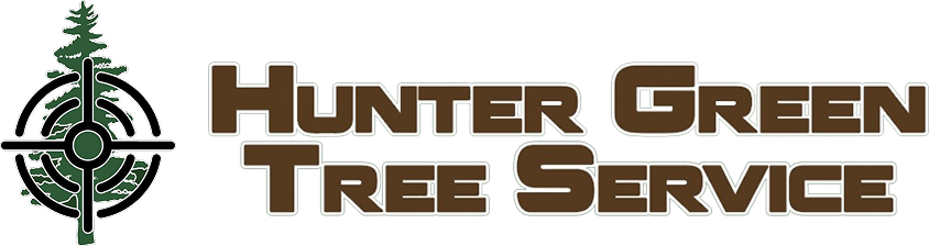 Hunter Green Tree Service logo with a tree in a target